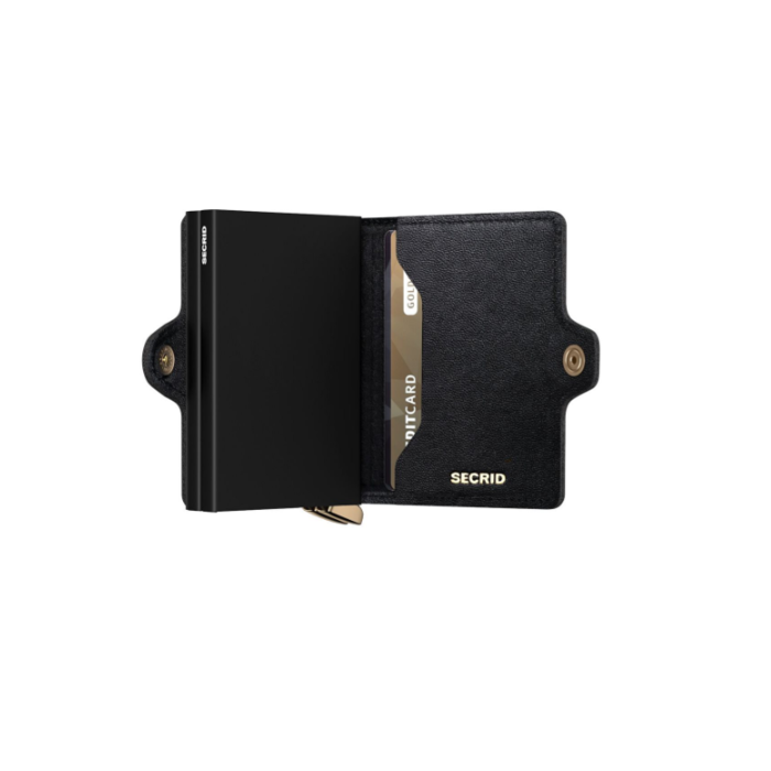 Lederwaren TWINWALLET EMBOSS DIAMOND BLACK 