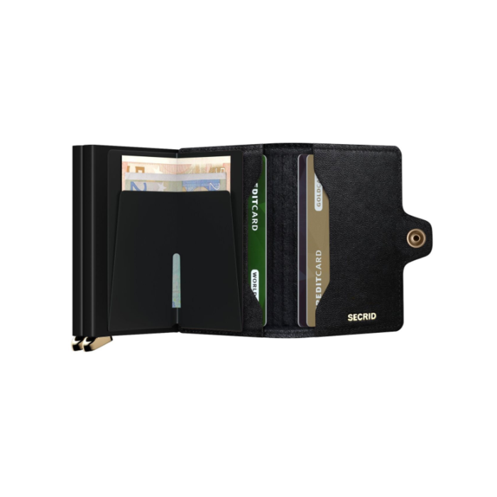 Lederwaren TWINWALLET EMBOSS DIAMOND BLACK 