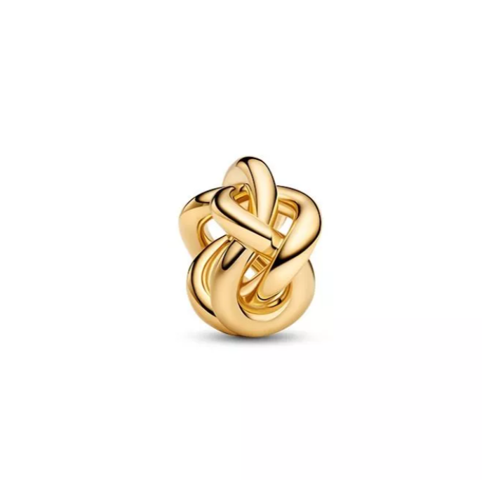 Juweel PANDORA INFINITY KNOT 14K GOLD-PLATED 763755C00 