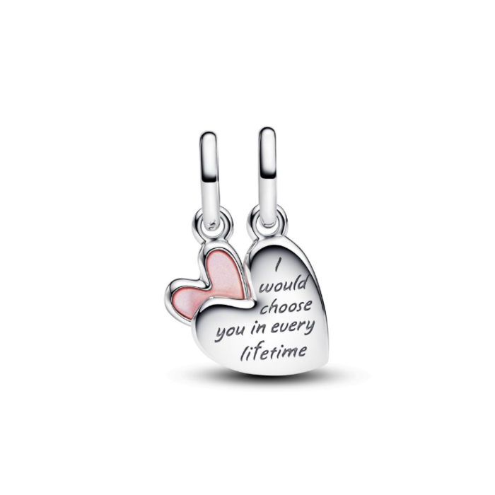 Juweel PANDORA MOTHER AND DAUGHTER HEARTS 793766C01 
