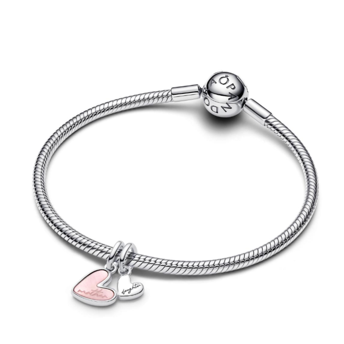 Juweel PANDORA MOTHER AND DAUGHTER HEARTS 793766C01 