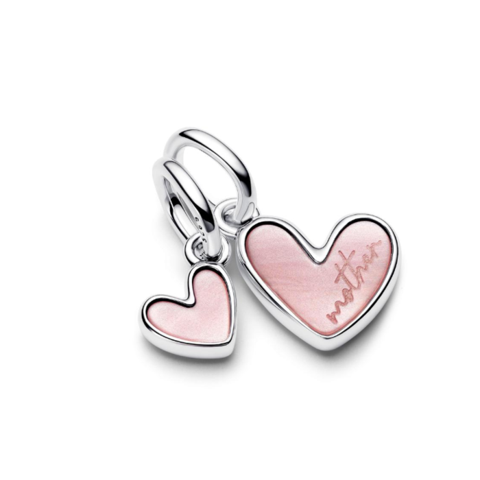 Juweel PANDORA MOTHER AND DAUGHTER HEARTS 793766C01 