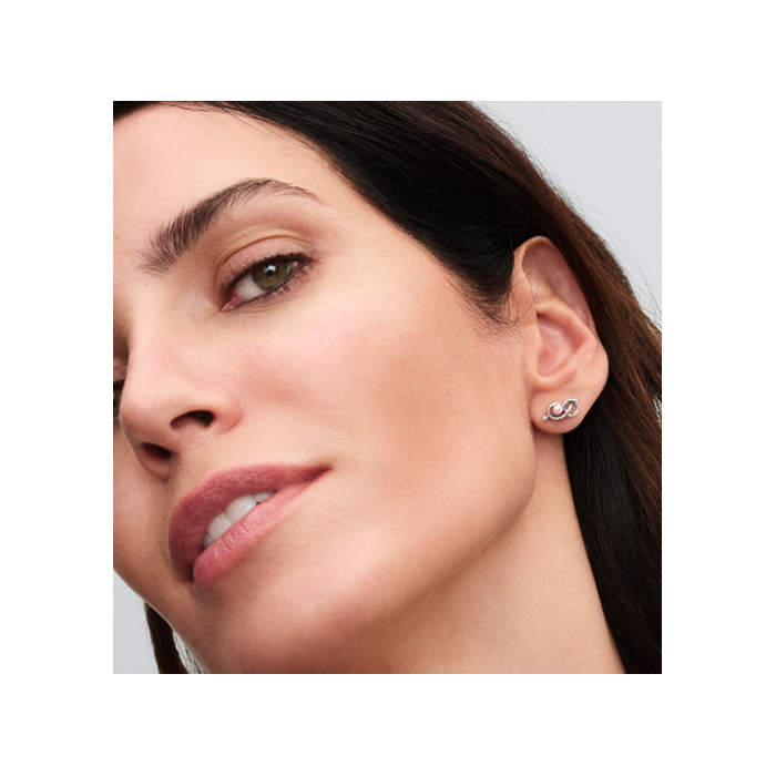 Juweel PANDORA INFINITY KNOT STUD EARRINGS 293761C01 