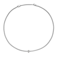 Juweel FOPE EKA NECKLACE WHITE GOLD/DIAS 73101CX_BB_B_XBX_045 Juweel FOPE EKA NECKLACE WHITE GOLD/DIAS 73101CX_BB_B_XBX_045