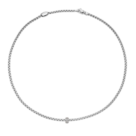 Juweel FOPE EKA NECKLACE WHITE GOLD/DIAS 73101CX_BB_B_XBX_045 Juweel FOPE EKA NECKLACE WHITE GOLD/DIAS 73101CX_BB_B_XBX_045