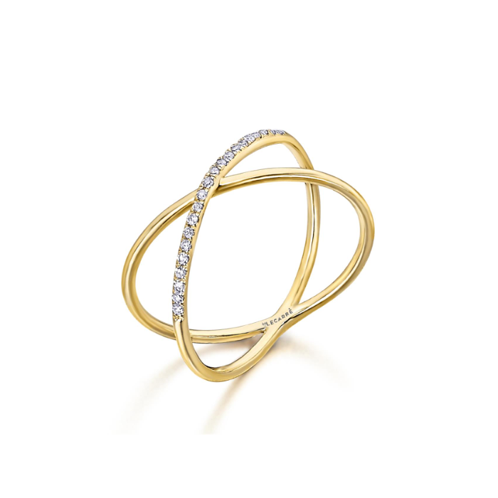 Juweel Lecarrè ring 18k geel goud/diamant GA106OA.15 
