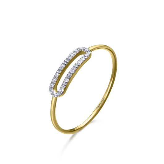 Juweel Lecarrè ring 18k geel goud/diamant GA151OA.13 Juweel Lecarrè ring 18k geel goud/diamant GA151OA.13