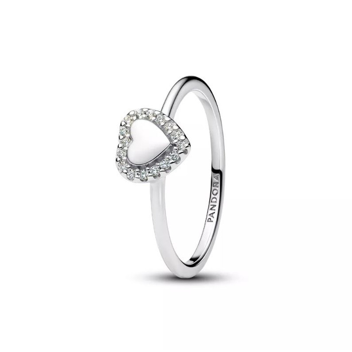 Juweel PANDORA ENGRAVABLE HEART RING 193801C01 