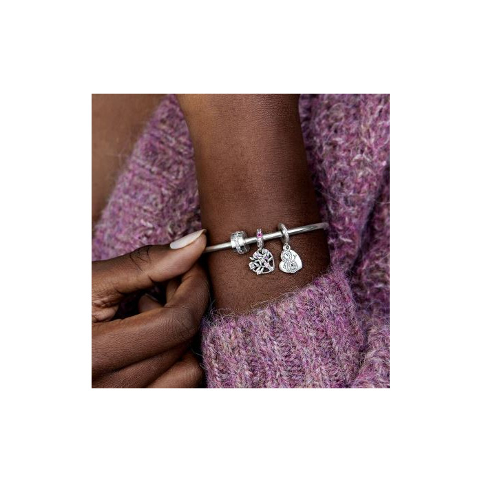 Juweel PANDORA - 799153C01 - Pink Heart Family Tree Dangle 