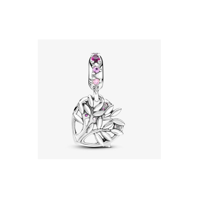 Juweel PANDORA - 799153C01 - Pink Heart Family Tree Dangle 