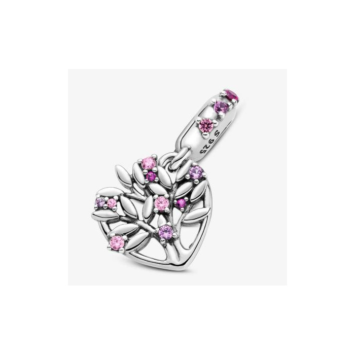 Juweel PANDORA - 799153C01 - Pink Heart Family Tree Dangle 