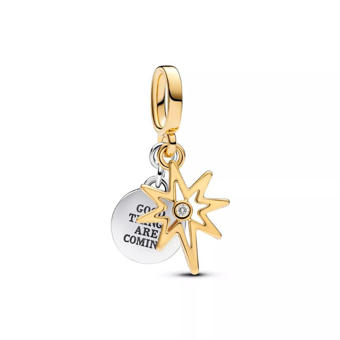 Juweel PANDORA ENGRAVABLE STAR 0.016CT TW G-I VS2+ LAB GROWN DIAMOND 763588C01 
