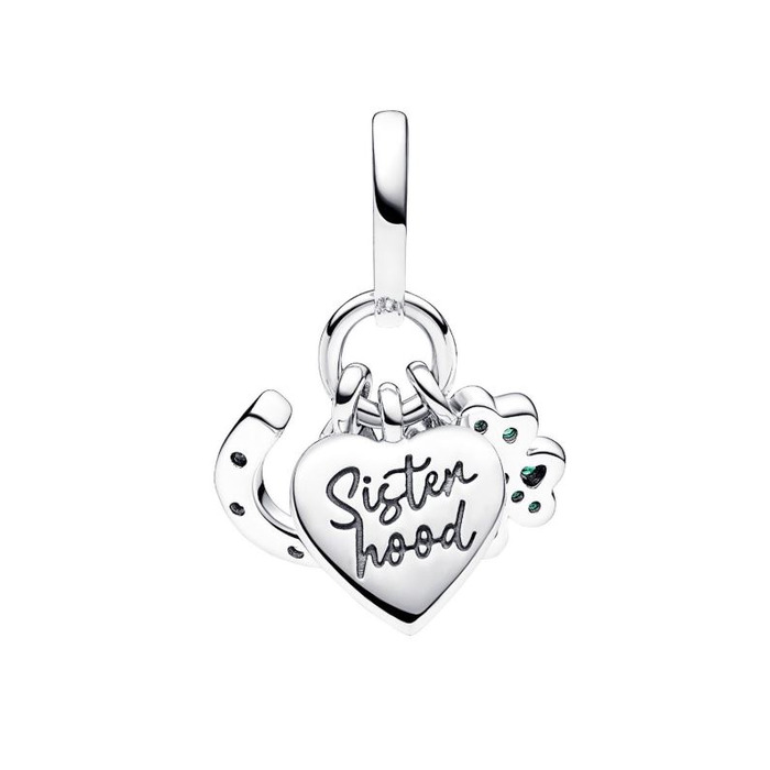 Juweel PANDORA CLOVER, HEART AND HORSESHOE 792755C01 