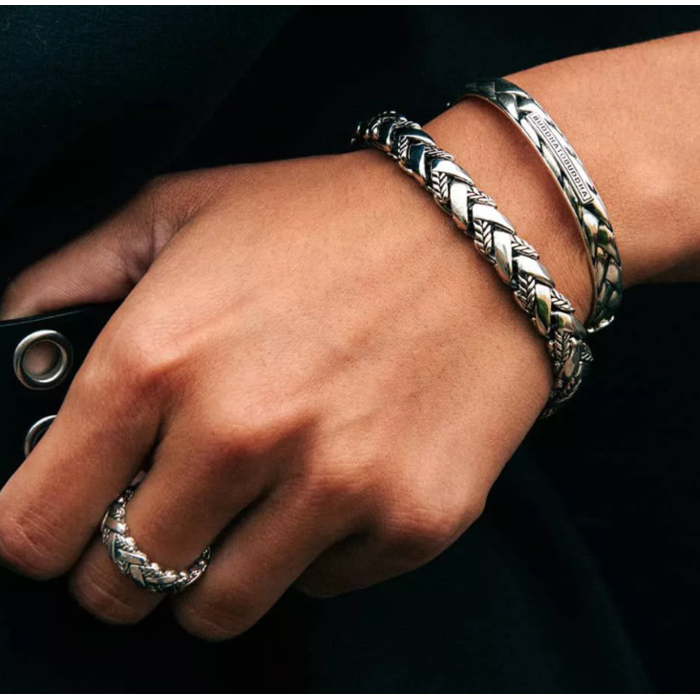 Juweel Buddha To Buddha George Texture Bracelet Silver 128 