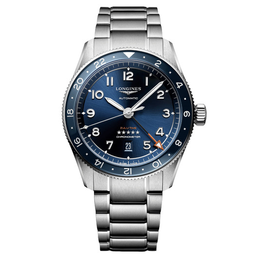 Horloge Longines Spirit Zulu Time L3.812.4.93.6 Horloge Longines Spirit Zulu Time L3.812.4.93.6
