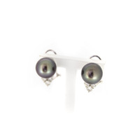 Juweel Oorclipsen witgoud 18 karaat Tahiti parel en briljant 'CV-2284/91648-TWDH' Juweel Oorclipsen witgoud 18 karaat Tahiti parel en briljant 'CV-2284/91648-TWDH'