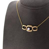 Juweel Ketting geelgoud 18 karaat met zirconium 'CV-2288-TWDH' Juweel Ketting geelgoud 18 karaat met zirconium 'CV-2288-TWDH'