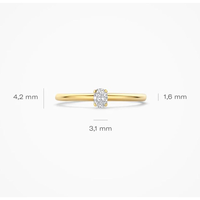 Juweel BLUSH LAB GROWN RING 14K GOUD LABGROWN DIAMONDS LG1028Y 