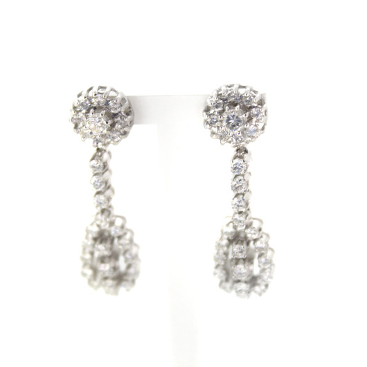 Juweel Oorbellen witgoud 18karaat briljanten '91836-2314-TWDH' Juweel Oorbellen witgoud 18karaat briljanten '91836-2314-TWDH'