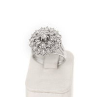 Juweel Ring entourage witgoud 18 karaat gezet met briljanten '91830-2305-TWDH' Juweel Ring entourage witgoud 18 karaat gezet met briljanten '91830-2305-TWDH'