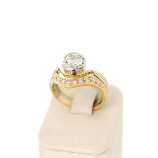 Juweel Ring Solitair Bicolor Goud 18 karaat Briljant '91827-2308-TWDH' Juweel Ring Solitair Bicolor Goud 18 karaat Briljant '91827-2308-TWDH'