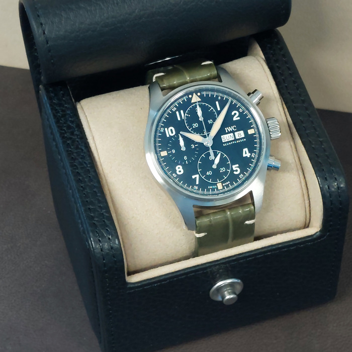 Horloge IWC Pilot Watch Chrono Spitfire IW387901 'CV-1004-TWDH' 