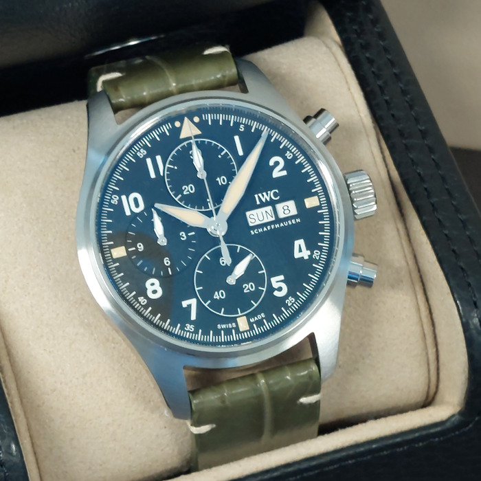 Horloge IWC Pilot Watch Chrono Spitfire IW387901 'CV-1004-TWDH' 