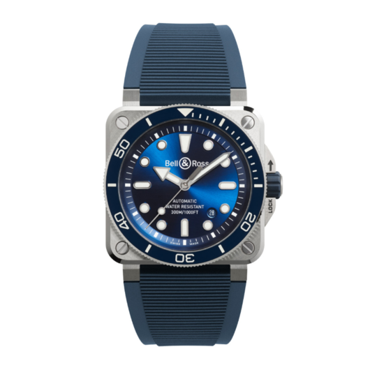 Horloge BELL & ROSS DIVER BR03A-D-BLU-ST/SRB  Horloge BELL & ROSS DIVER BR03A-D-BLU-ST/SRB