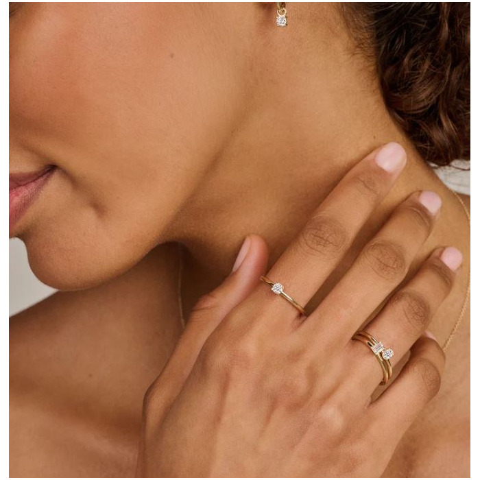 Juweel BLUSH LAB GROWN RING 14K GOUD LABGROWN DIAMONDS LG1027Y 
