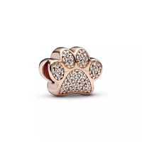 Juweel Pandora Moments Sparkling Paw Print Bedel Rosé Zilver925 781714C01  Juweel Pandora Moments Sparkling Paw Print Bedel Rosé Zilver925 781714C01