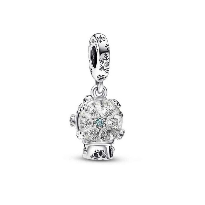 Juweel PANDORA Snowflake Snowglobe Bedel 792369C01 