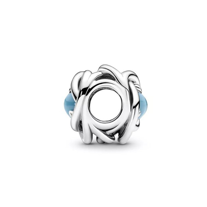 Juweel Pandora Moments December Geboortesteen Turkooisblauw Oneindige Cirkel Bedel 790064C02 