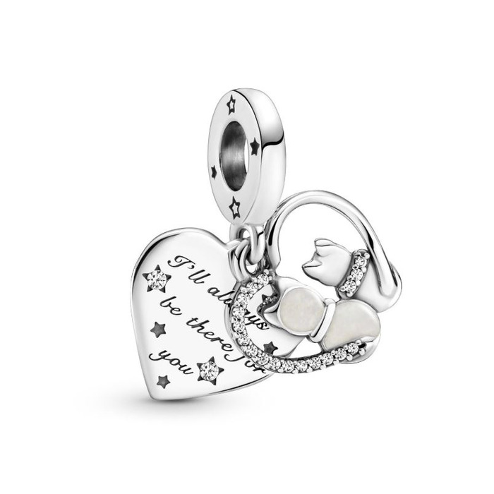 Juweel Pandora Katten & Harten Hangende Bedel Zilver925 799546C01 