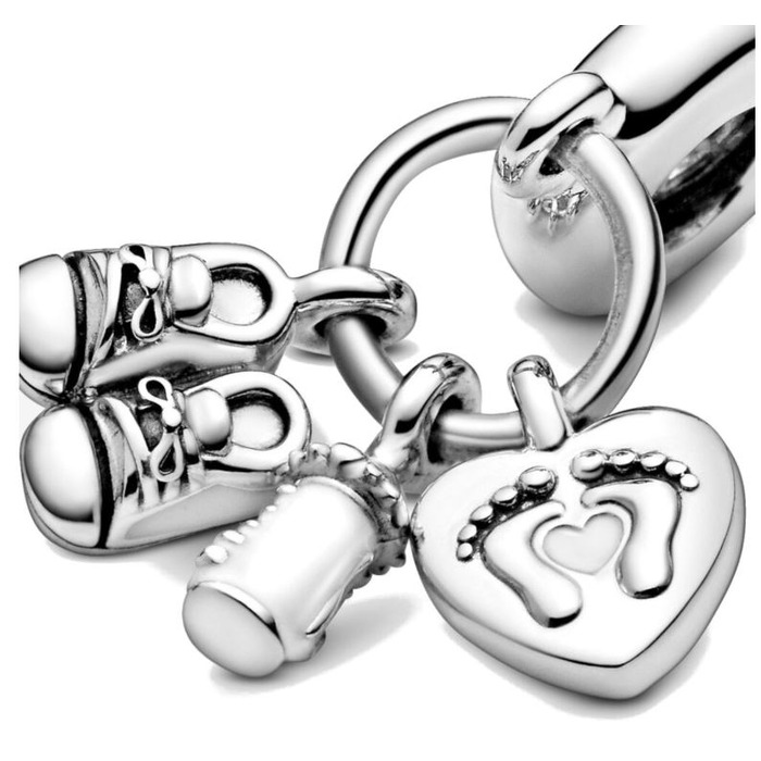 Juweel PANDORA - 798106CZ - BABY BOTTLE AND SHOES 
