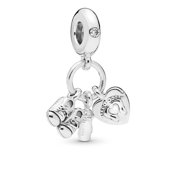 Juweel PANDORA - 798106CZ - BABY BOTTLE AND SHOES 