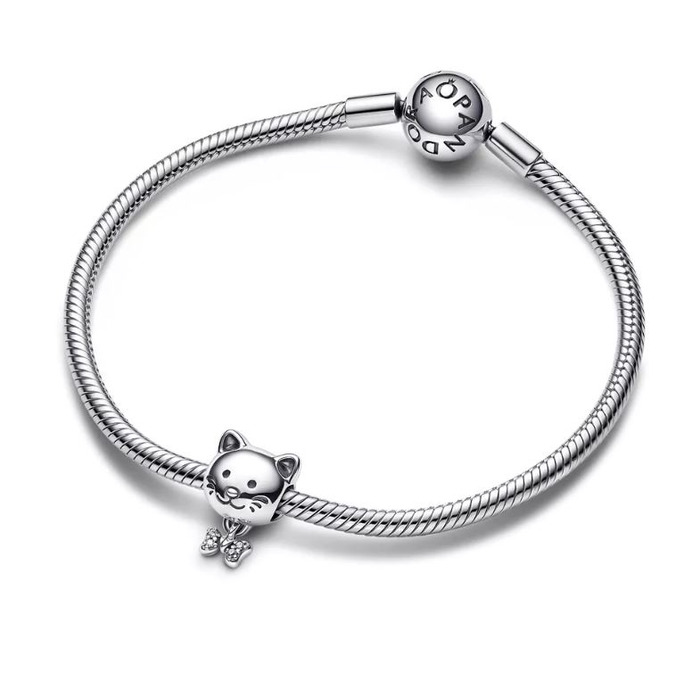 Juweel Pandora Moments Pet Cat & Bow Bedel 792255C01 