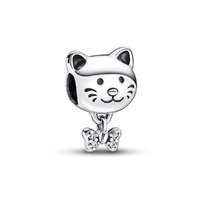 Juweel Pandora Moments Pet Cat & Bow Bedel 792255C01 Juweel Pandora Moments Pet Cat & Bow Bedel 792255C01