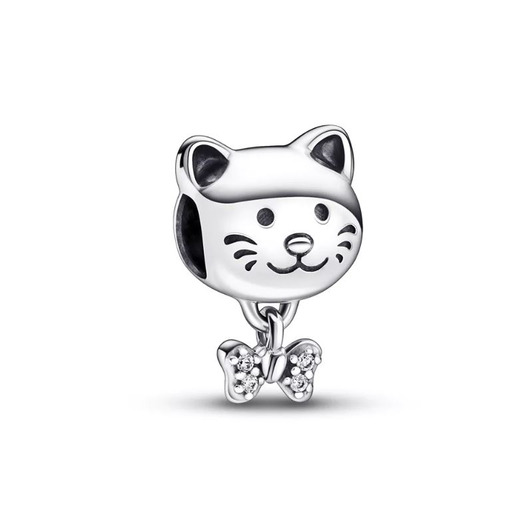 Juweel Pandora Moments Pet Cat & Bow Bedel 792255C01 Juweel Pandora Moments Pet Cat & Bow Bedel 792255C01