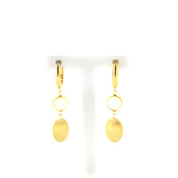 Juweel Femme Adorée oorbellen 18 karaat geel goud maansteen 11S11243/S 'CV-2319-TWDH'  Juweel Femme Adorée oorbellen 18 karaat geel goud maansteen 11S11243/S 'CV-2319-TWDH'