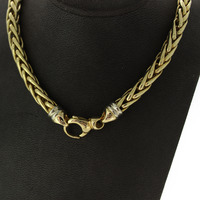 Juweel Collier Palmier Bicolor wit en geelgoud 18 karaat '92051-2332-TWDH' Juweel Collier Palmier Bicolor wit en geelgoud 18 karaat '92051-2332-TWDH'