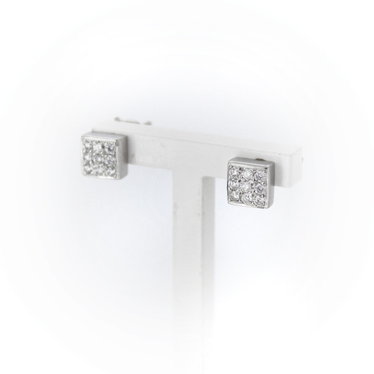 Juweel Oorstekers witgoud 18 karaat briljanten '91977-2323-TWDH' Juweel Oorstekers witgoud 18 karaat briljanten '91977-2323-TWDH'