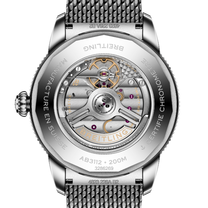 SuperOcean_Heritage_44_B31_AB3112241B1A1_Black_Milanese_Back.png