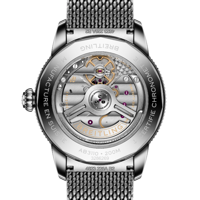 SuperOcean_Heritage_40_B31_AB3110241B1A1_Black_Milanese_Back.png