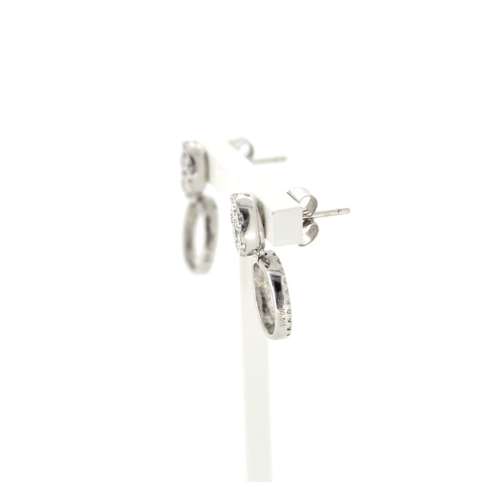 Juweel Tresoro Oorstekers witgoud 18K briljanten 'CV-2316-TWDH' 