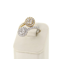 Juweel Ring bicolor 18 karaat gezet met briljant '92569-2338-TWDH' Juweel Ring bicolor 18 karaat gezet met briljant '92569-2338-TWDH'