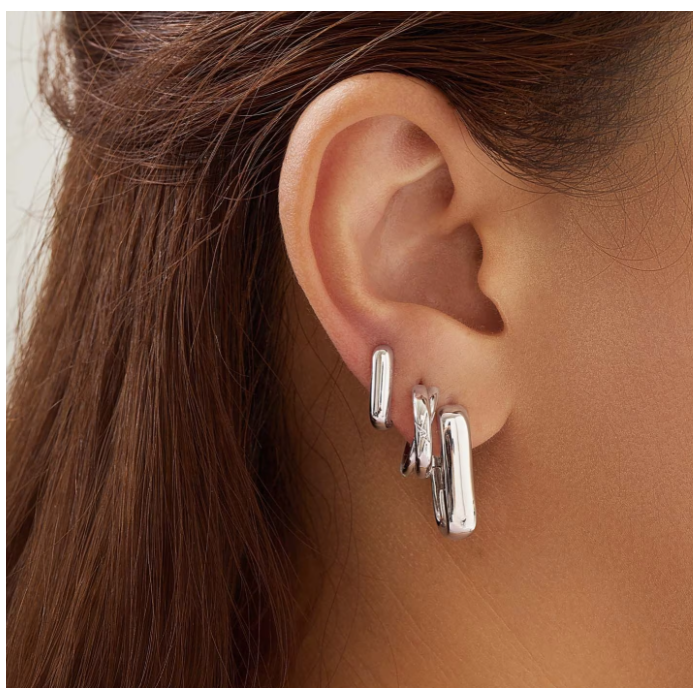 Juweel Ania Haie Chic Creator classic oval hoop earrings E058-08H 88888 