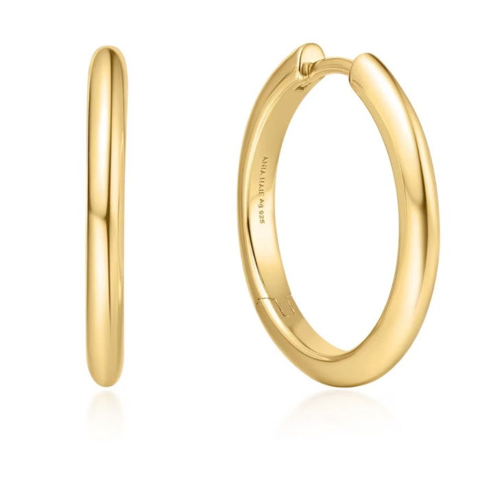 Juweel Ania Haie Vogue Maven Tube Medium Hoop Earrings E062-03G 88888