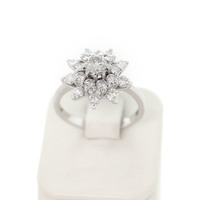 Juweel Ring entourage witgoud 18 karaat gezet met briljanten '92439-2342-TWDH' Juweel Ring entourage witgoud 18 karaat gezet met briljanten '92439-2342-TWDH'