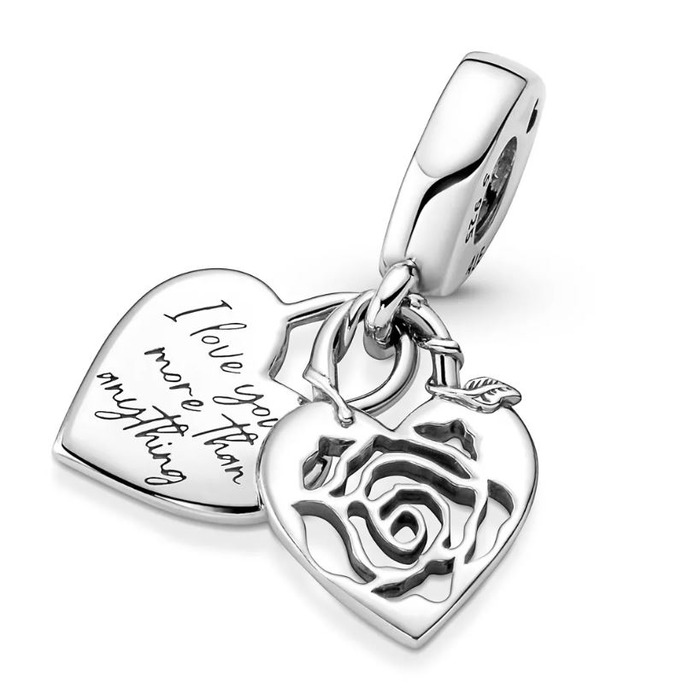 Juweel Pandora Moments Roos Hart Hangslot Hangende Bedel 790086C00 