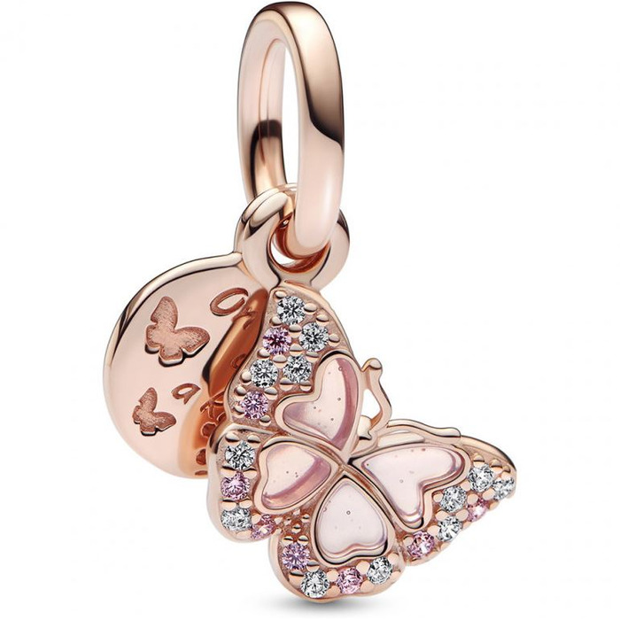 Juweel PANDORA MOMENTS BUTTERFLY ROSE GOLDPLATED 782555C01 